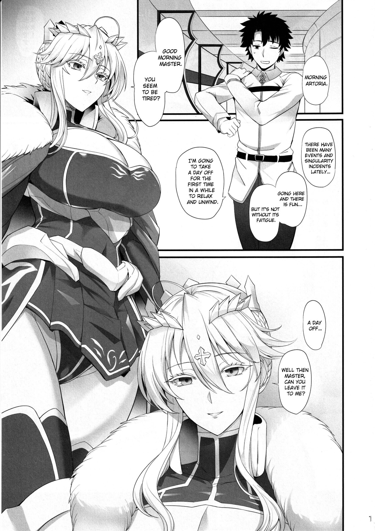 Hentai Manga Comic-A pleasant day with Artoria-Read-2